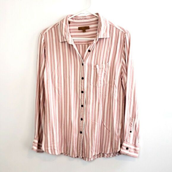 Jachs Girlfriend Striped button up  Shirt size M - Picture 1 of 6